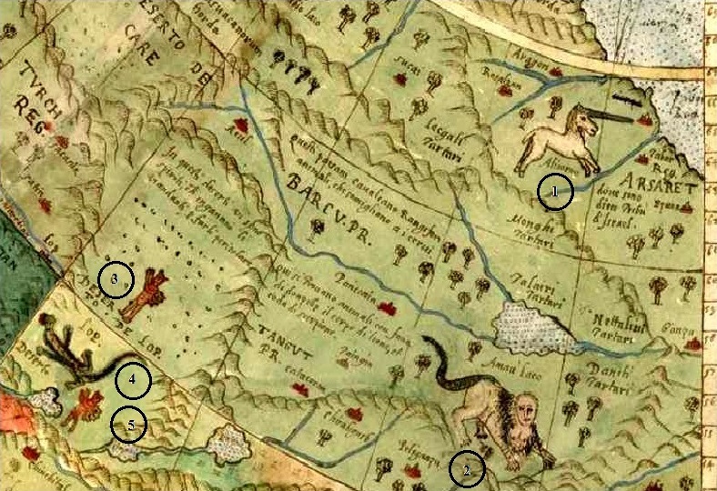 карта Урбано Монте