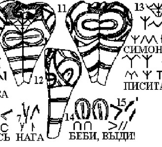 Трипольские татуировки как надписи